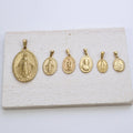Custom 18K Religious Catholic Pendant Charms Virgen De Guadalupe Virgin Mary Pendants for DIY Jewelry Making