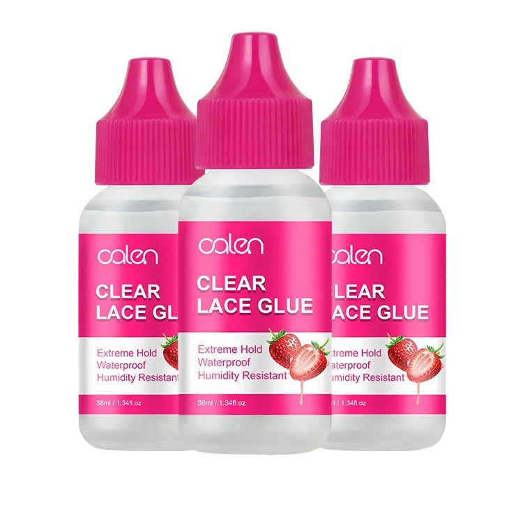 Private Label Invisible Clear Strong Hold Super Extra Hold Waterproof Adhesive Lace Glue for Home Use