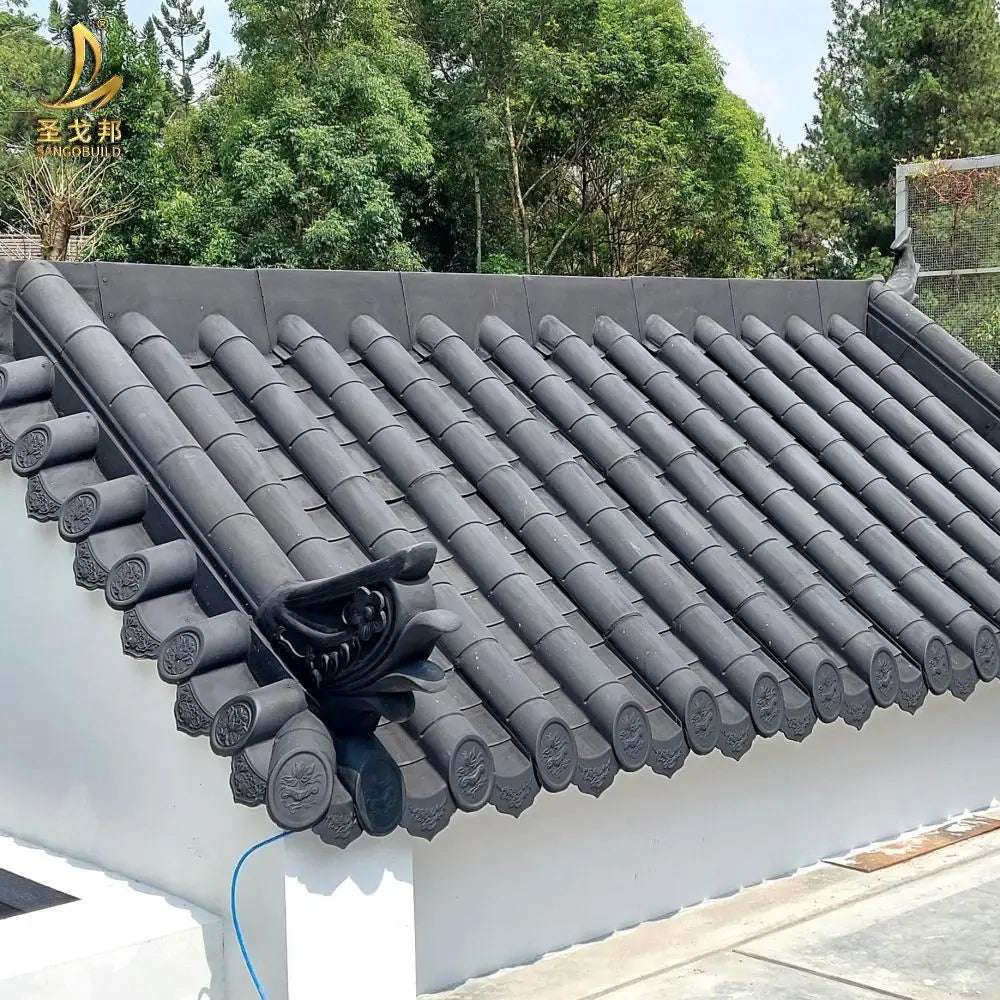 Custom-Made Japanese Roof Shingles Timeless and Durable Antique Roofing Tiles for Heritage Architecture
