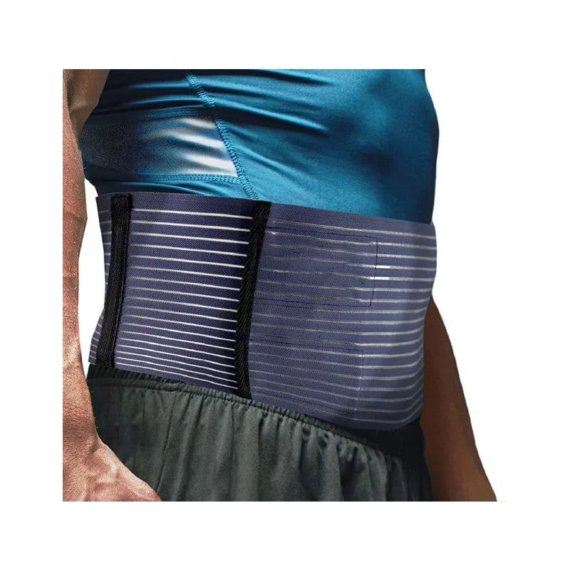 Hernia Belt Truss Support Brace for Single & Double Inguinal or Sports Hernia Adjustable for Men & Women