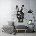Made in Germany Photo Wallpaper Murals Stone Wall White Black Non Woven Vinyl Wall Mural Lettering for Hotel - 159 x 280 m