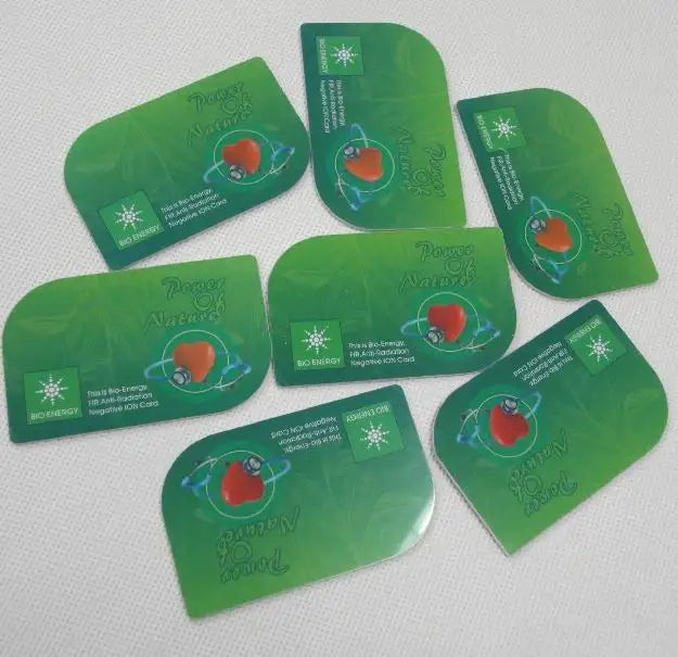 Hoonni 10g Wholesale Bio Scalar Energy Card with Negative Ions 2500-3000 Eco-friendly 85x54mm Quantum Japanese Mineral Nano Card