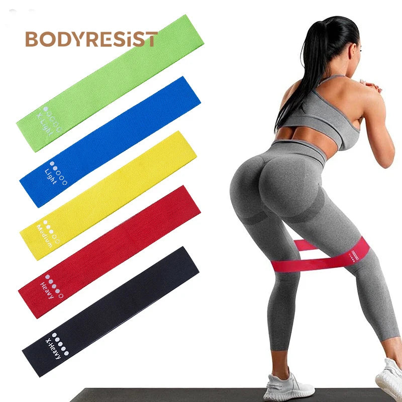 Exercise Fabric Resistant Booty Glute Hip Band Set Custom Logo Workout Gym Elastic Loop Long Resistance Band for Yoga Fitness