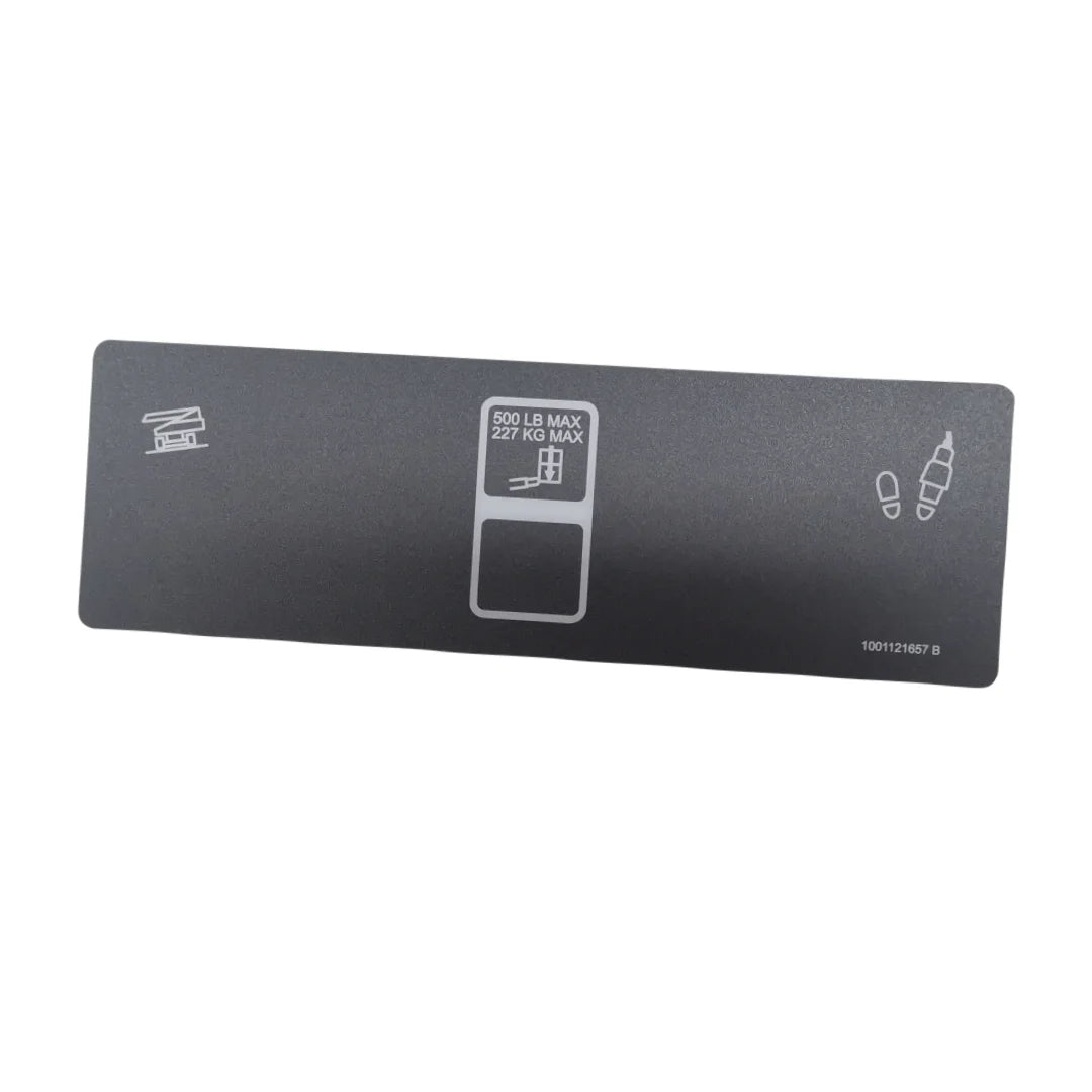 JLG 600 Series  Platform Control Box Light Display Decal 1001121657
