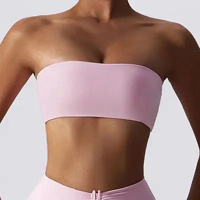 High Impact Black and White Running Backless 78%Nylon 22%Spandex Breathable Sports Girls Gym Fitness Sexy Bra for Women