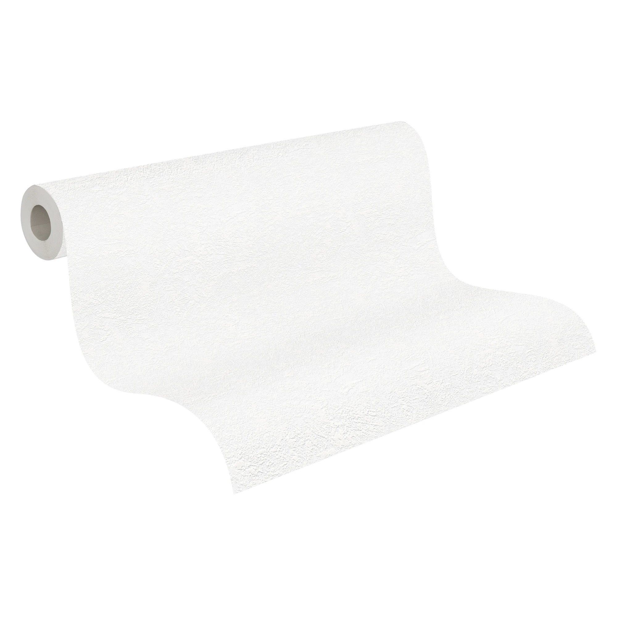Made in Germany - Coatable Wallpaper rolls Plain Colour Paintable White Non Woven Vinyl Wallpaper for painting - 2500 x 106 m