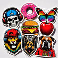 Custom Irregular Vinyl Stickers Waterproof Self-Adhesive Die Cut Vinyl Label Stickers MegaBDM