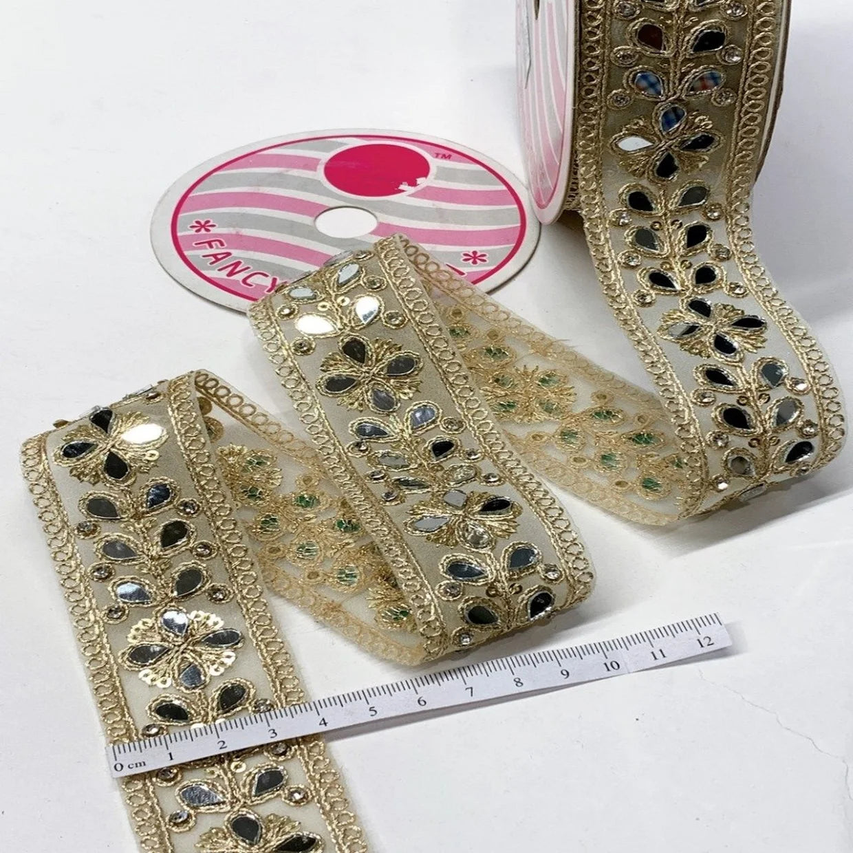Custom Eco-Friendly Fancy Luxury Floral Embroidered Cotton Lace High End Textile Fashion Bridal Wear Elegant Material Bags