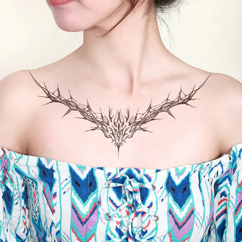 Hot Selling Environmentally Friendly Non-toxic Safe Natural Plant Juice Semi-permanent Temporary Tattoo Stickers