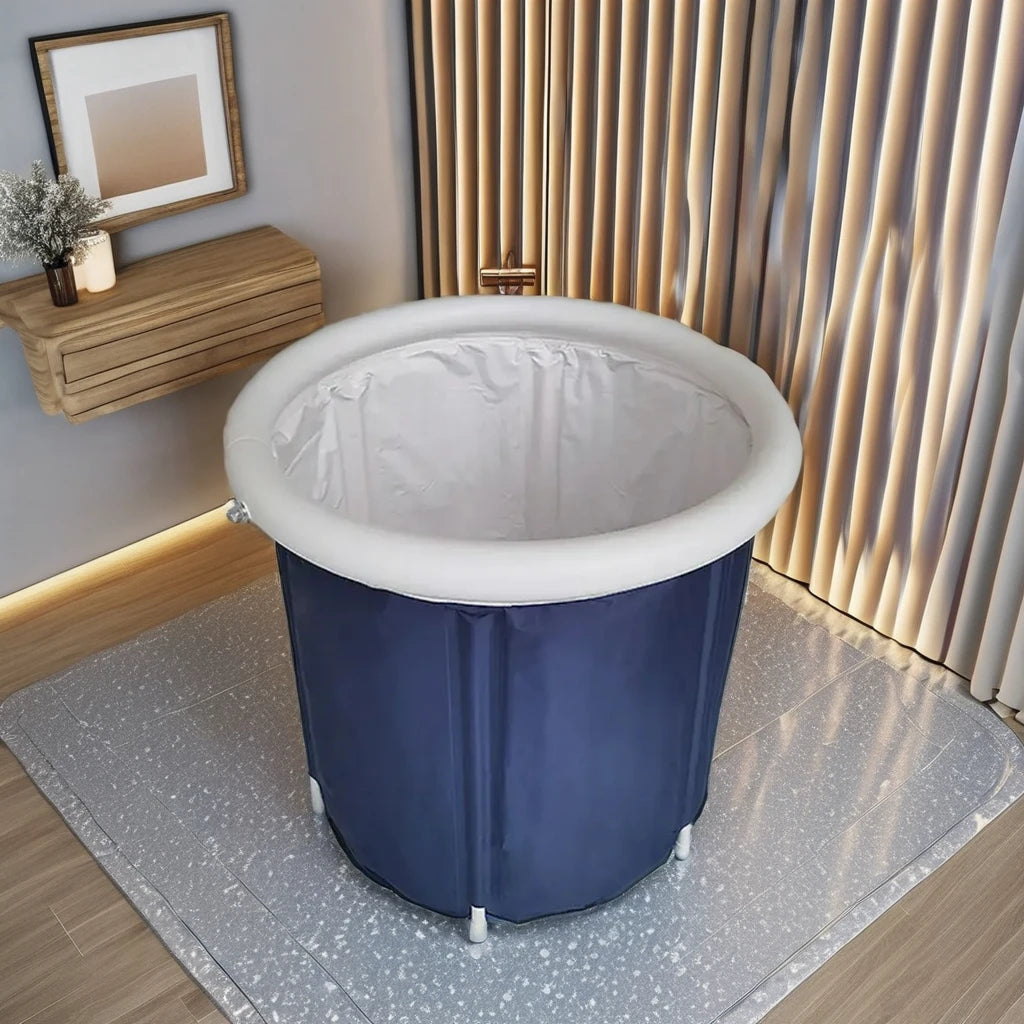Soaking Bathtub Inflatable Round Bath Ice Inflatable Ice Bath Therapy Portable Pod Cold Bathtub for Adult Newest Plastic Bathtub