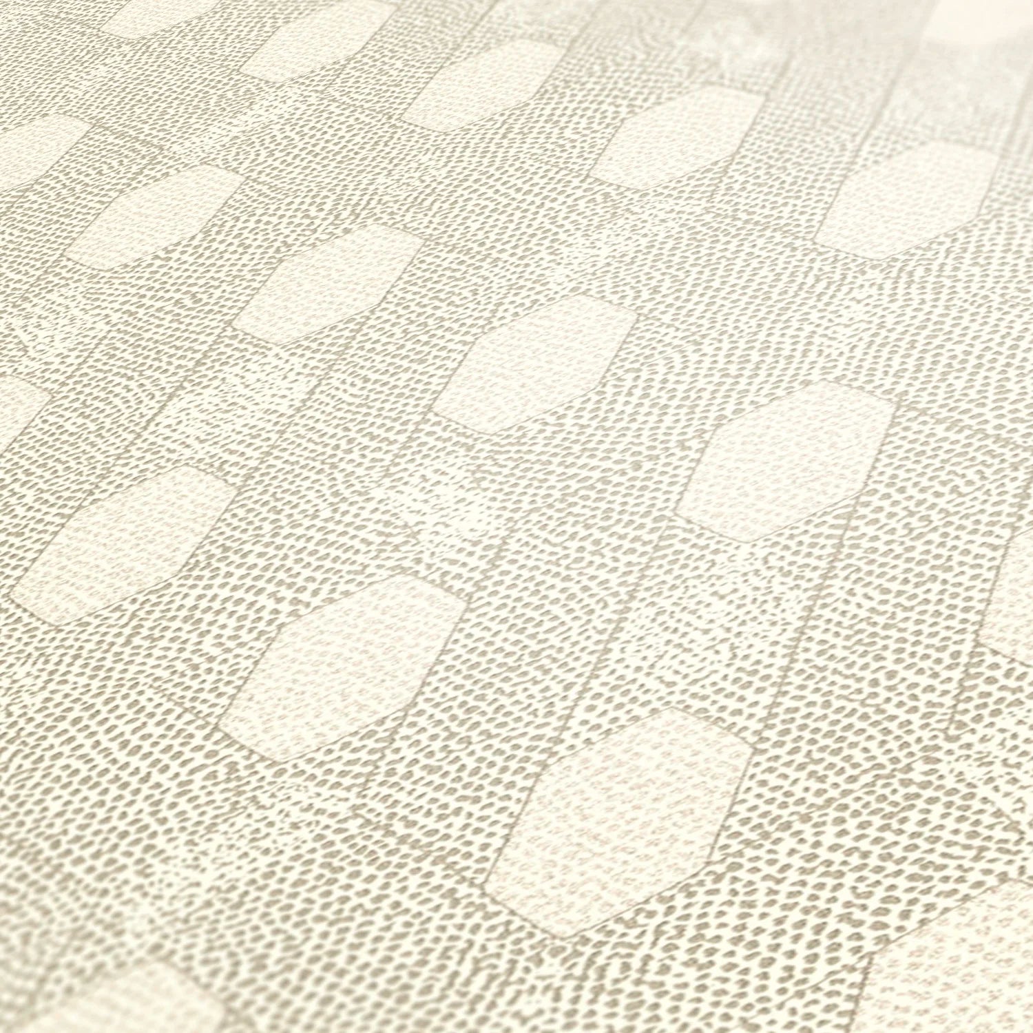 Made in Germany - Luxury Wallpaper rolls Retro Vintage Cream Gold Non Woven Vinyl Contract Wallpaper Design - 1005 x 053 m