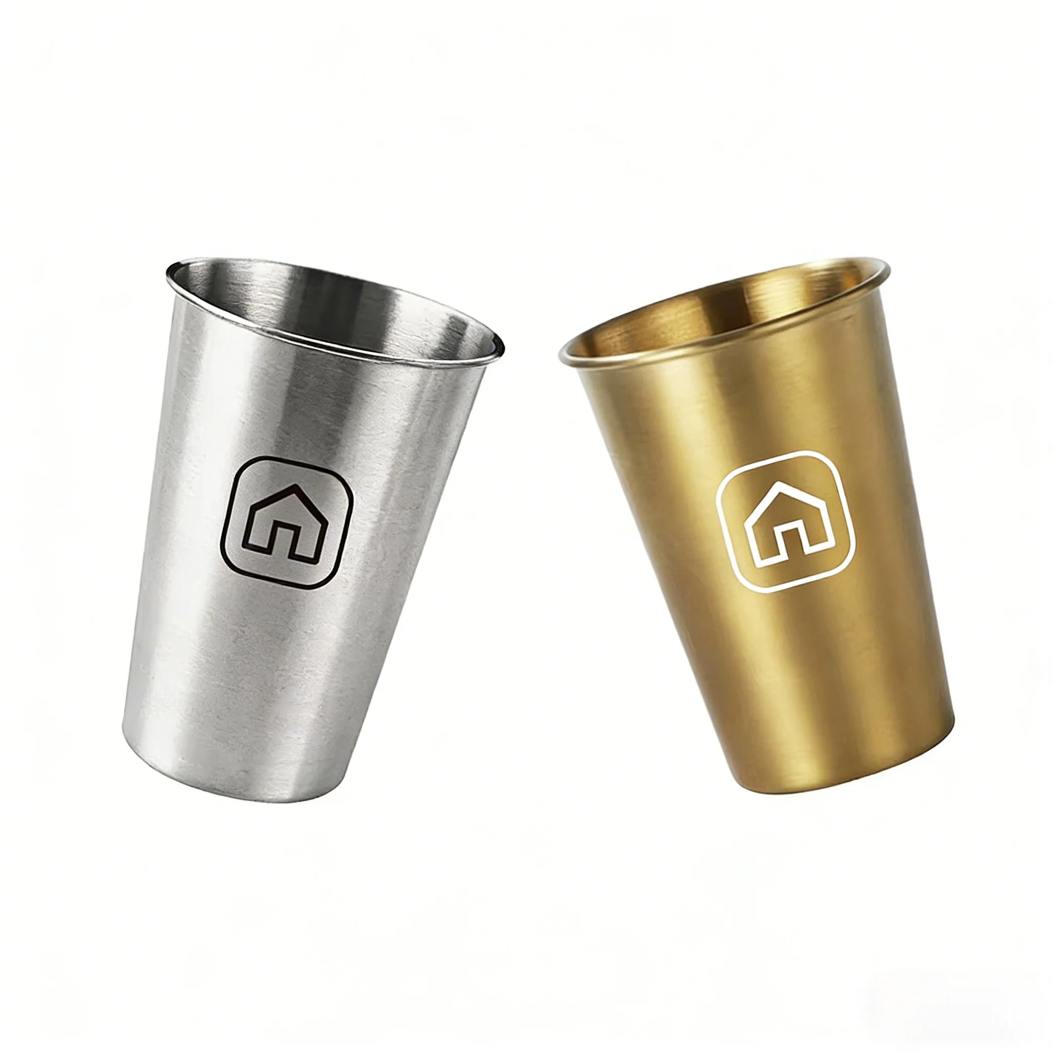 Custom Metal Stainless Steel Tumblers Shatterproof Reusable Wine Cup with Logo for Daily Drinking