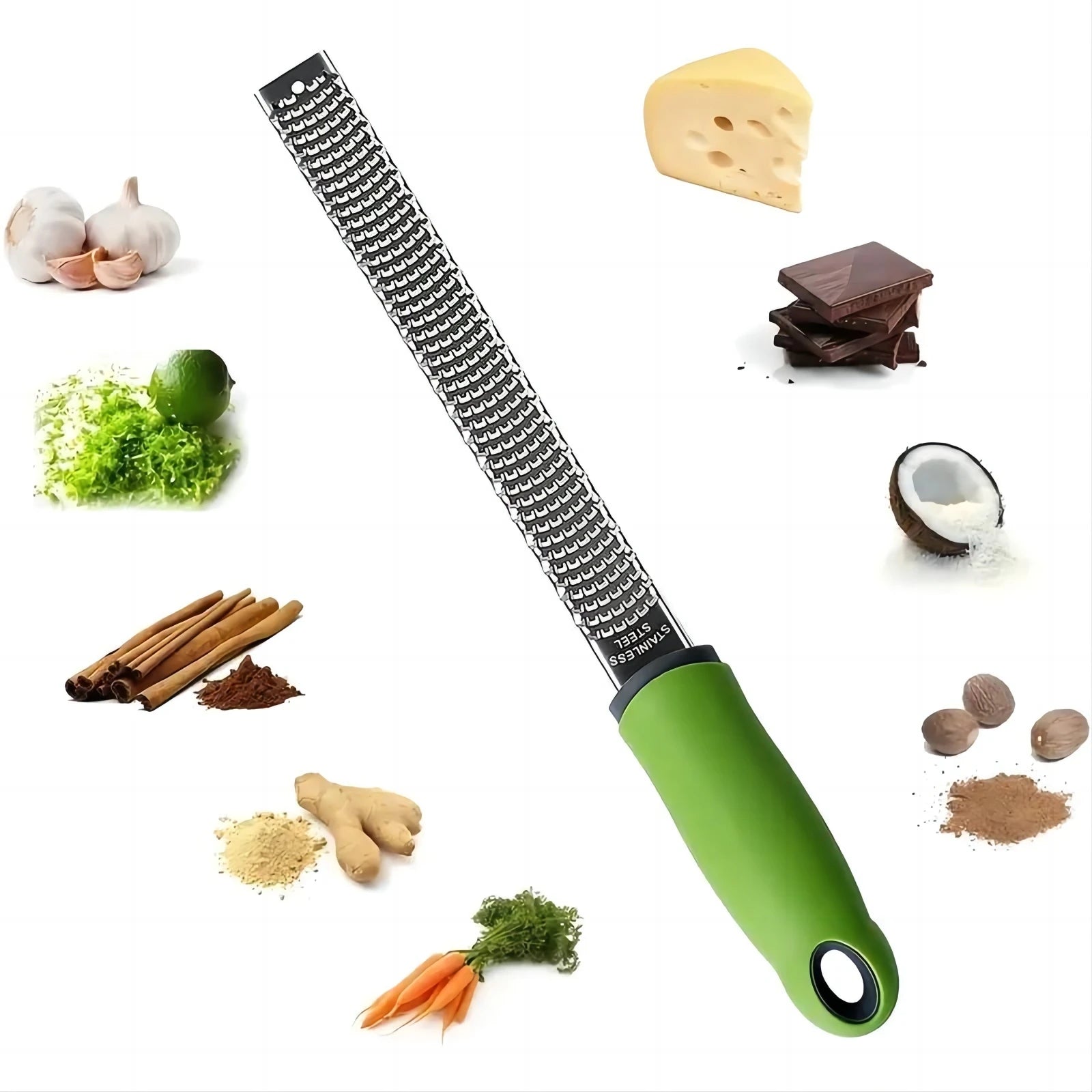 Hot Selling Cooking Tools Zester Grater Lemon Grater Fruits Citrus  Zester Stainless Steel Lemon Zester & Cheese Grater