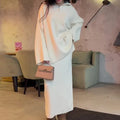 New Modest Islamic Clothing for Women Plus Size Daily Casual Two-Piece Set Spring Season Sweater and Winter Skirt MegaBDM