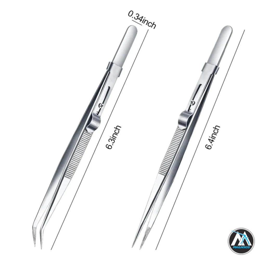 Diamond Tweezers Professional Jewelry Gem Tweezers Precision Tweezers Stainless Steel