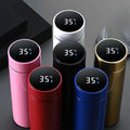 Customized 500ml Smart Water Bottle Logo Digital Thermo Bottle Double Wall Stainless Steel Vacuum Custom Hot Water Bottle
