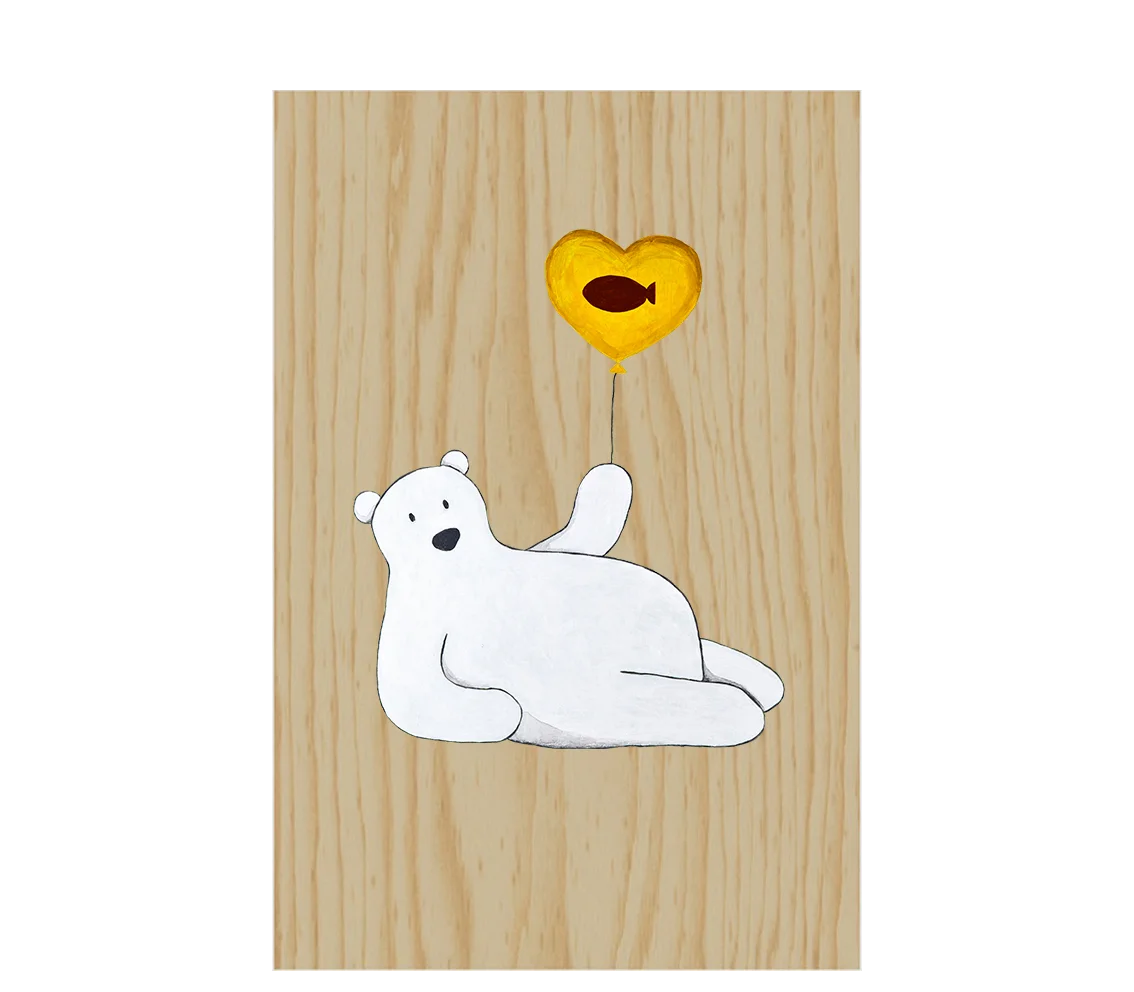 Custom Spring Art Deco Wooden Wall Art for Kids' Room Hand-Painted Wood Handicraft Cute Animal Personalized Decor