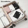 Fashionable Characters Mini Polyester Foldable Travel Organizer Set Convenient Zipper Packing Cubes for Suitcase for