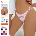 Factory Wholesale Sexy Thin Knitted Solid Plain Dyed Nude Feeling Underwear Comfortable Fabric Metal Clasp Plus Size Waist