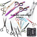 Customized high quality Barber Salon Cutting and Thinning Scissors Set 5.5"