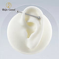 Titanium Internal Thread Unique Industrial Piercing 14G 16G Straight Barbell Cartilage Helix Industrial Earring Body Jewelry