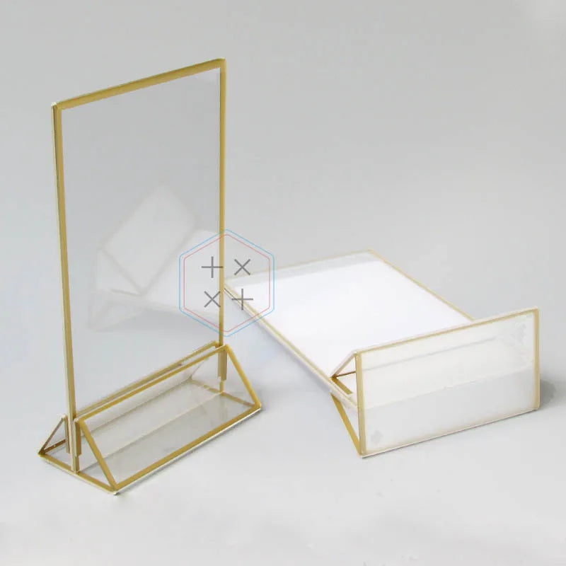 Acrylic Table Top Menu Display Stand for Shop