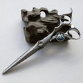 Damascus Steel Hair Scissors with Stainless Steel Blade