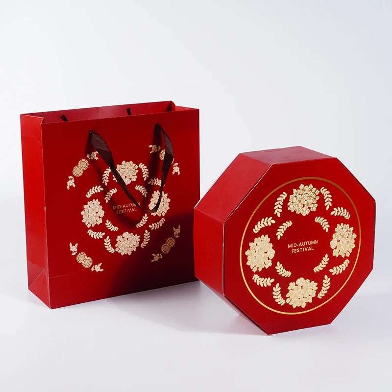 Moon Cake Paper Bag Wedding Favors Party Packaging Boxes Paper Bags and Box for Clothing Jewelry Packaging