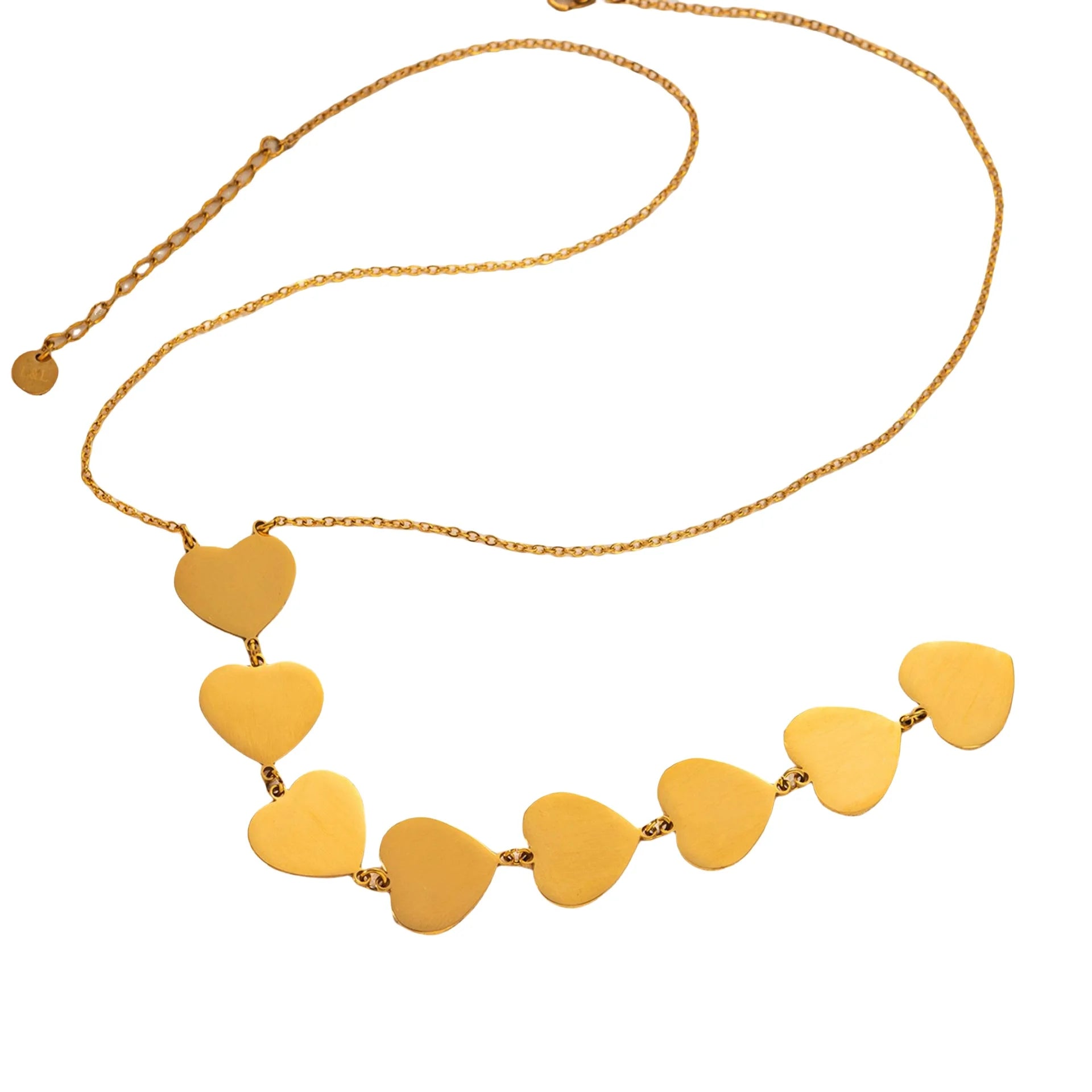 Fenyi Wholesale Fashion Stainless Steel Gold-plated love Heart Ins European and American Geometric Personality Necklace Female