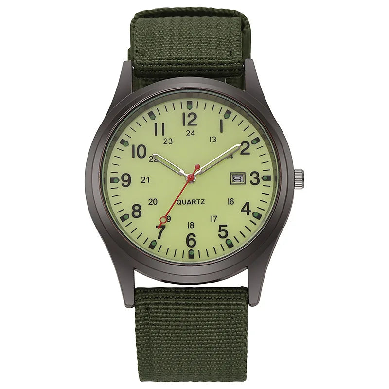 Fenyi Wholesale New Hot Selling Couple Cheap Fashion Outdoor Sports Casual Simple Calendar Nylon Glass Quartz Watch for Man