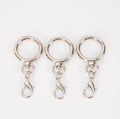 Metal Round Spring Keychain Lobster Clasp Lobster Claw Clasps Hook O Shape Keychain Ring O-ring Keychain Rotating Spring Keyring
