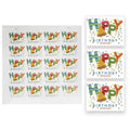USA Teacher Gifts Christmas Outdoor Decoration Retro Postage Mailing Stamp Sticker Us Post Mail Stamps Stickers Pack for Party