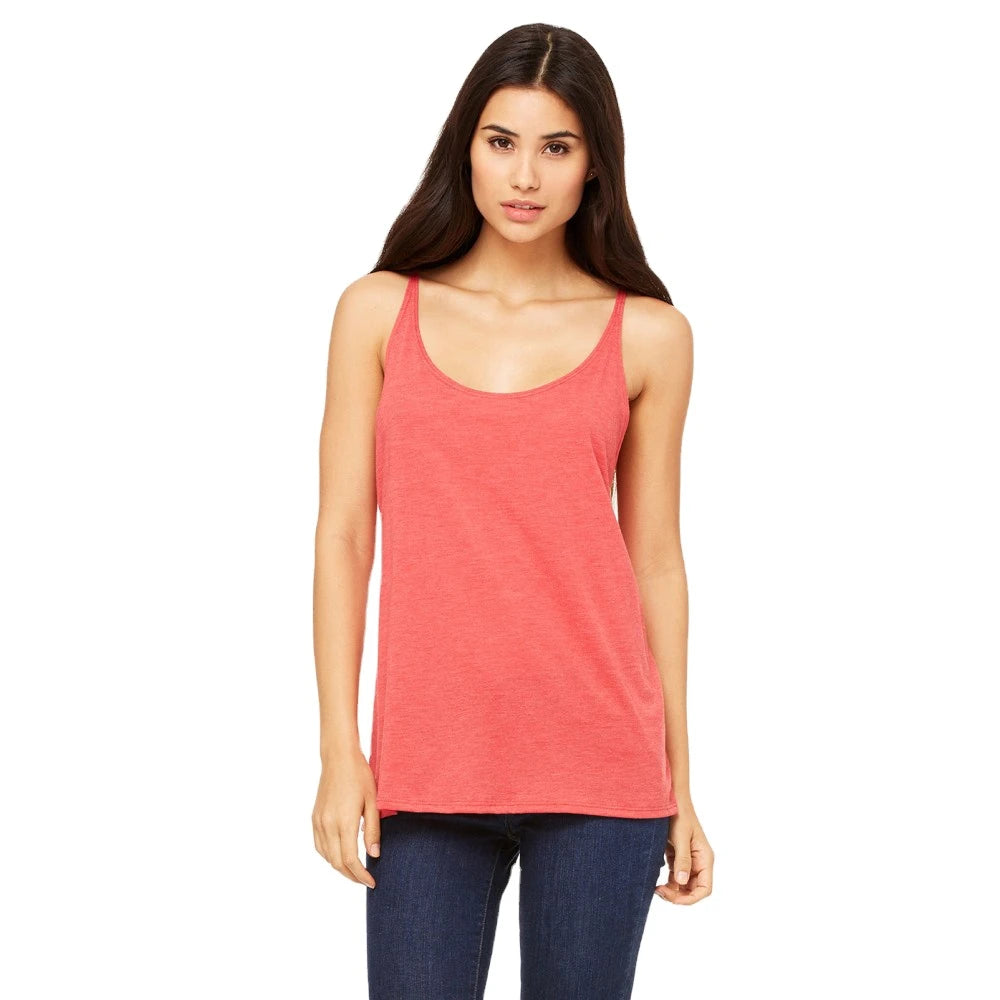 Women's Custom Logo White Tank Top Summer Formal Style Breathable Knitted Polyester/Cotton Quick Dry Eco-Friendly