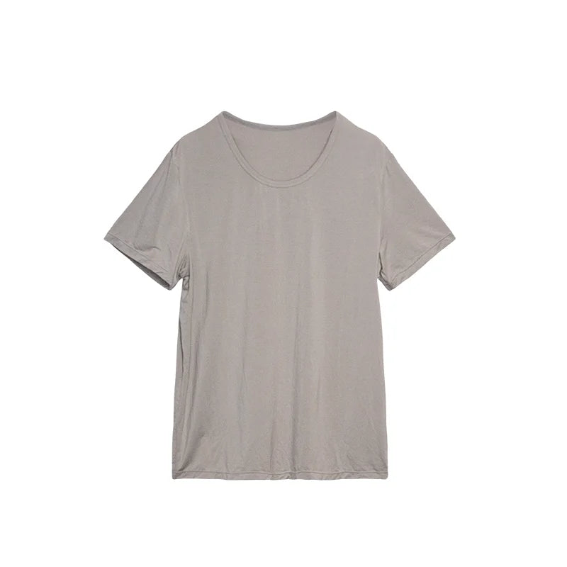 Factory Direct Sales Source Men's Sports Fashion  Quick-drying Breathable 100% Cotton Knitted T-shirt Half Sleeve Loose Fit