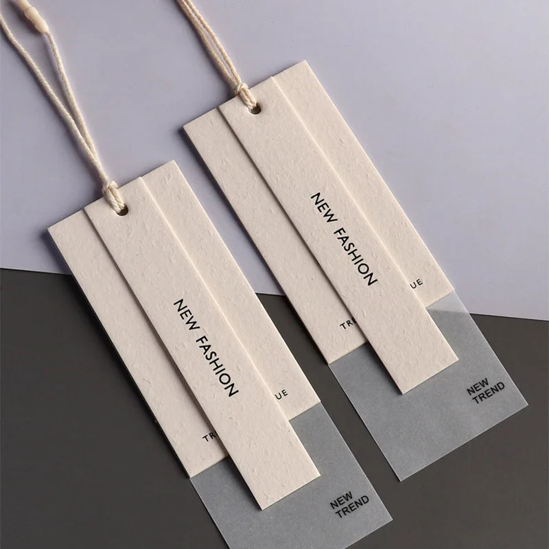Wholesale Custom Hang Tag Jewelry Clothing Luxury  Paper Ceramic Gift Hat Label Clothing Own Logo