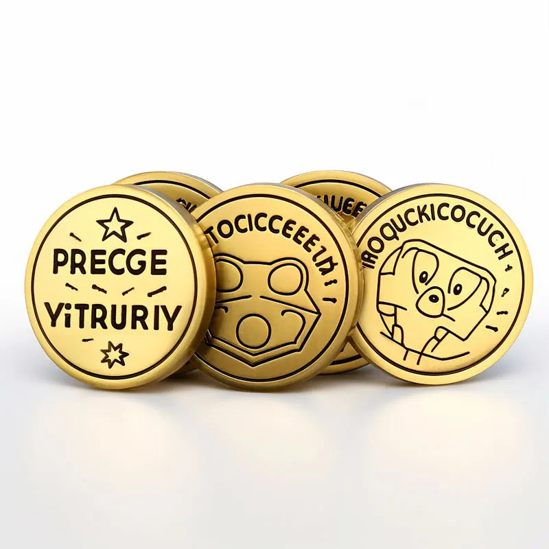 Bulk Cheap Souvenir Gift Custom Logo Pocket Hug Tokens Tag Gold Metal Casting Silk Screen Printing