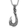 Low MOQ Wholesale Women's Unisex Christian Classic Zircon Stainless Steel Eetro Celtic Viking Pendant Fishing Hook Party