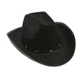Unisex Cowboy Western Hat Men Casual Party Outdoor Travel Custom Black Wool Felt Striped Style Suede Straw Material Wholesale
