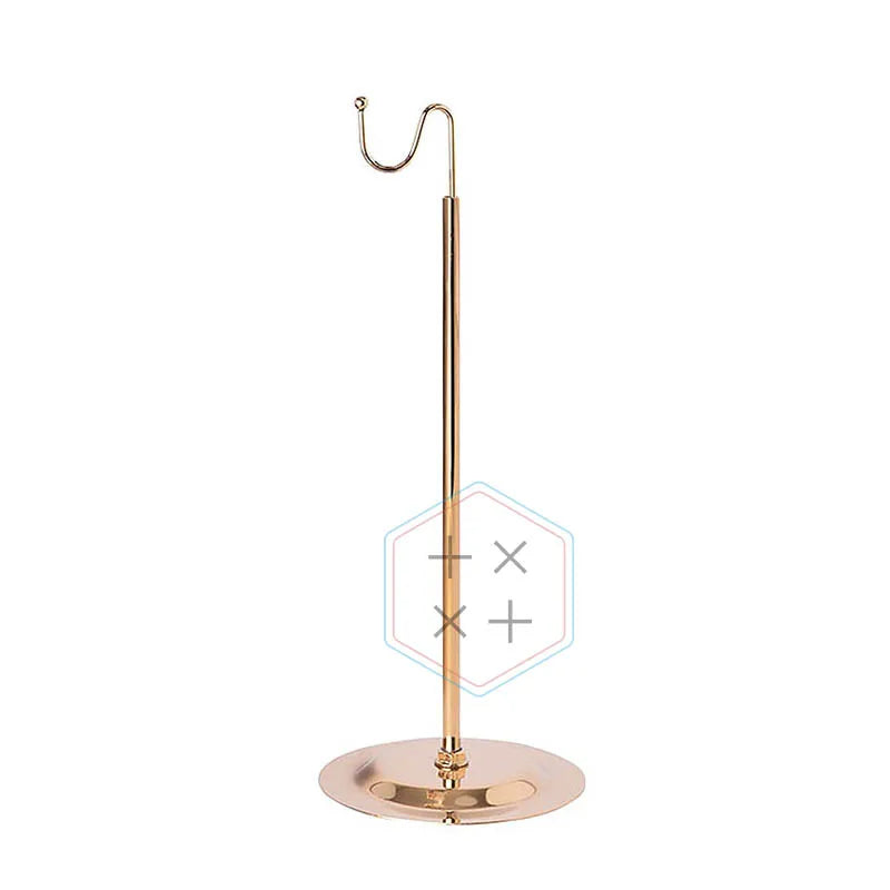 Modern Eco-Friendly Gold Stainless Steel Bags & Purses Display Stand for Store