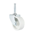 Swivel White 2-Inch (50MM) PP Material Wheel Casters Socket Stem Outdoor Use for Bathroom Living Room Warehouse Dining Kitchen