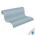 Made in Germany - Pre-Pasted Wallpaper Rolls Plain Colour Blue - Non Woven Vinyl - Modern Wallpaper Pre-glued - 1005 x 053 m