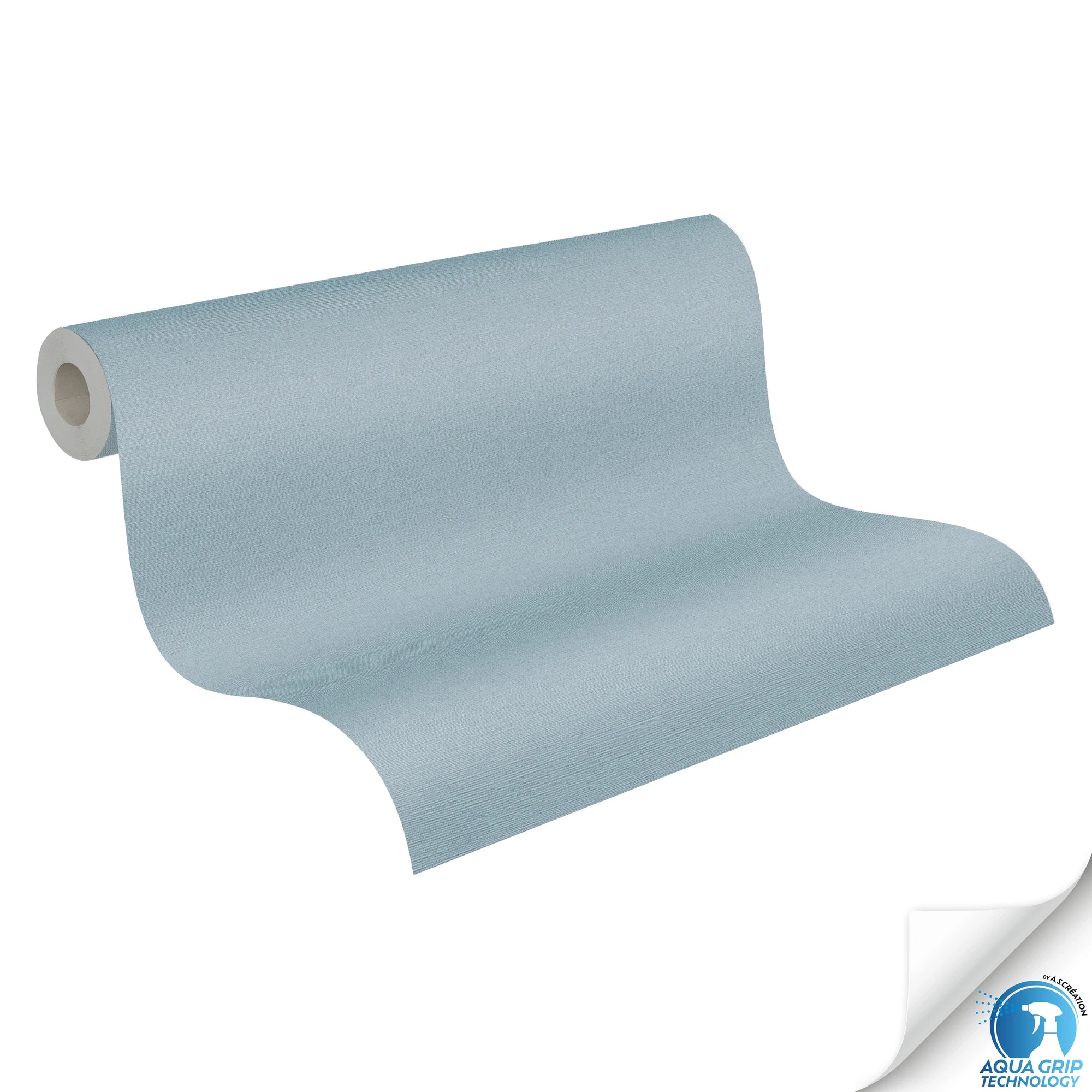 Made in Germany - Pre-Pasted Wallpaper Rolls Plain Colour Blue - Non Woven Vinyl - Modern Wallpaper Pre-glued - 1005 x 053 m