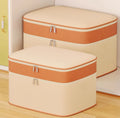 Double Layer Zipper Clothes Storage Bag Wardrobe Storage Box Portable Moving Bag Winter Quilt Storage Box