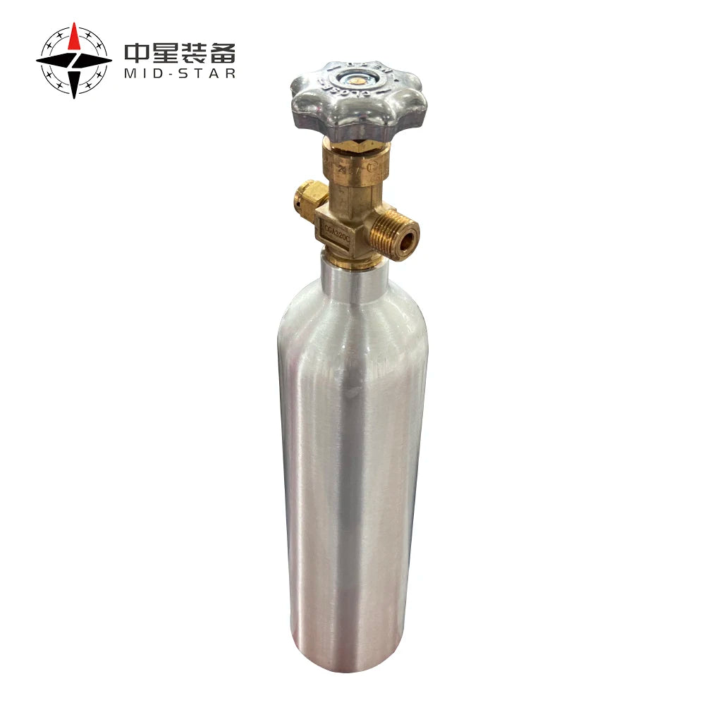 DOT-3AL/TPED/ISO7866 High Pressure Aluminum Gas Cylinder Empty Aluminum Gas Tank/Bottle