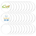 2Inch Circle Acrylic Blanks with Hole Clear Acrylic Discs Circles Bulk for Keychains Ornament Painting and Vinyl Crafts Projects
