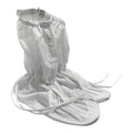 Allesd Customized Cleanroom Dustfree 5mm Grid Polyester Anti-static Oversized Extra Large Safety Boots Shoes