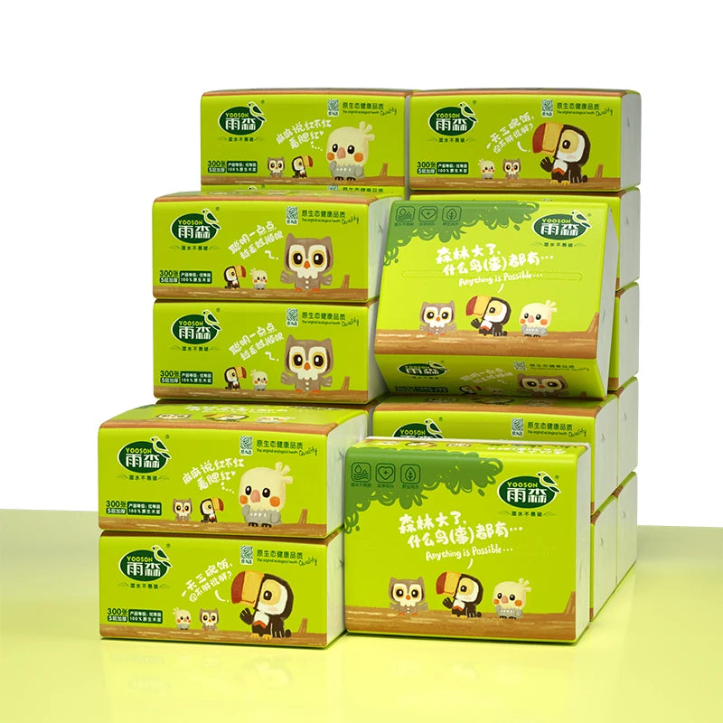 Factory Quick Shipping Paper Facial Tissues Virgin Wood Pulp Facial Tissue 5 Layer Office Hotel Home Daily Use Facial Tissue