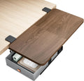 Clamp on Desk Extender Tray Shelf with Storage Drawer Table Desk Arm Rest Keyboard Tray Workstation Organizer