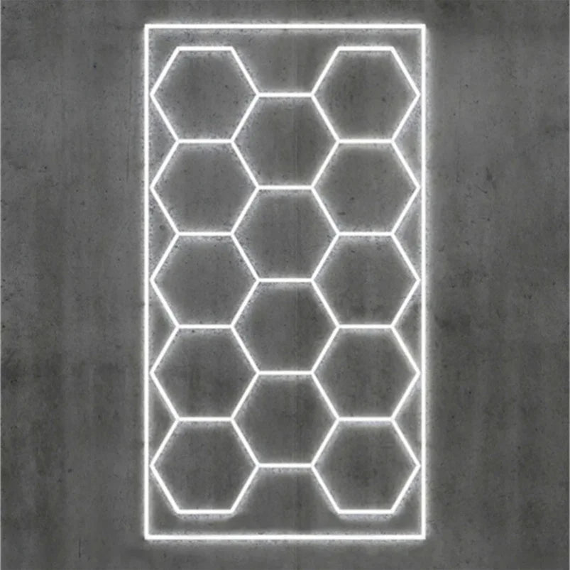 6500K Honeycomb COB LED Light Garage LED Light with Installation Instructions for Home Parking Systems & Workshop Application