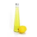Unique Personalized 250ml Circular Cone Shaped Glass Juice Bottles with Screen Printing and Aluminum Screw Cap
